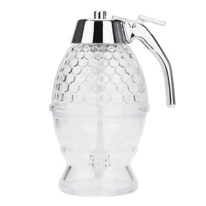 New Money Squeeze Bottle Honey Jar Container Bee Drip Dispenser Kettle Storage Pot Stand Holder Juice Syrup Cup Kitchen Accessories