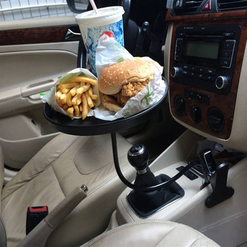 New Money Adjustable Car Cup Holder Drink Coffee Bottle Organizer Accessories Food Tray Automobiles Table for Burgers French Fries