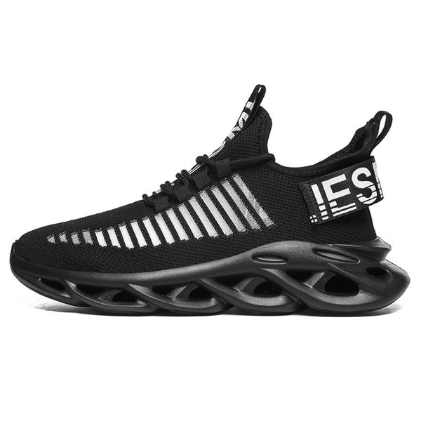 New Money Men Sneakers Black Mesh Breathable Running Sport Shoes Male Lace Up Non-slip Men Low Athletic Women Sneakers Casual Mens Shoes