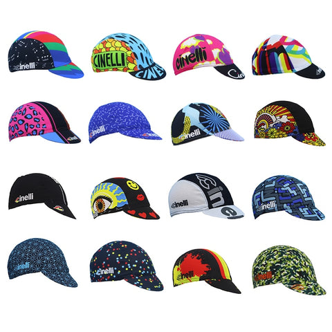 New Money 2021 Classic Cycling Caps Bike Wear Hats Breathable Bicycle Caps Free Size Be Elastic Men And Women 16 Style Arbitrary Choice