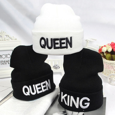 New Money Beanies KING QUEEN  Warm Hat Knitted Caps