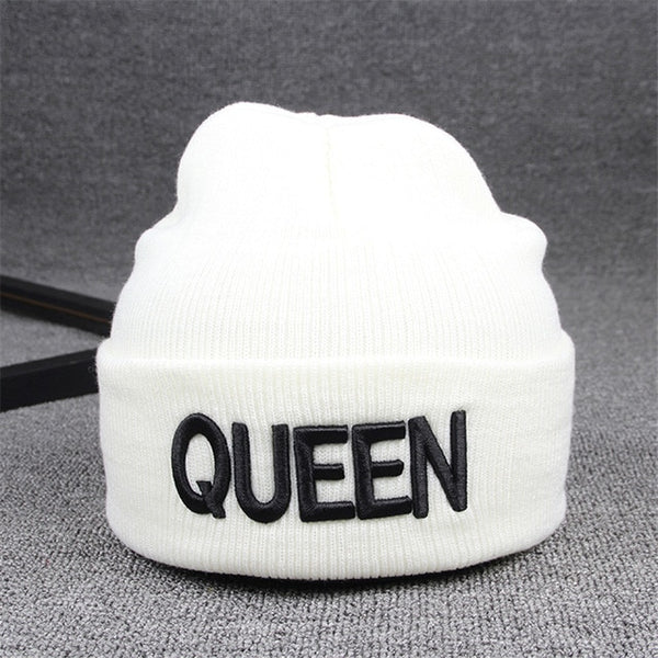 New Money Beanies KING QUEEN  Warm Hat Knitted Caps