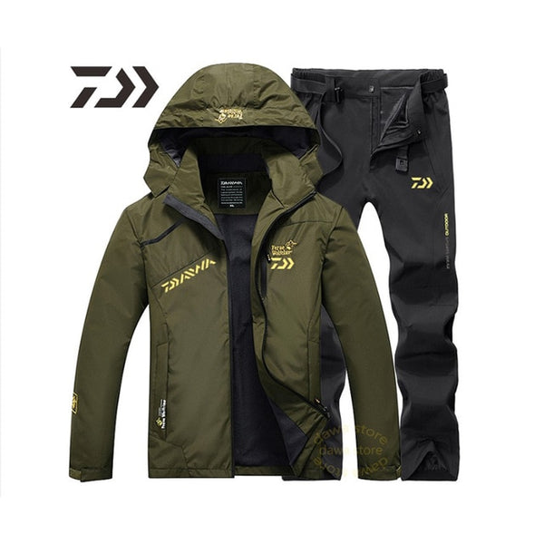 New Money Fishing Suit Men Spring Autumn Thin Fishing Clothing Hooded Sports Hiking Fishing Jacket Outdoor Clothes Fishing Wear