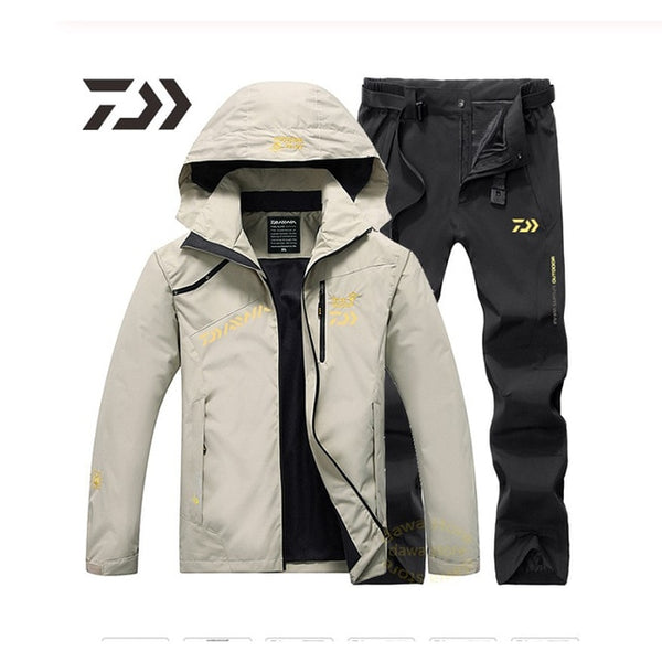 New Money Fishing Suit Men Spring Autumn Thin Fishing Clothing Hooded Sports Hiking Fishing Jacket Outdoor Clothes Fishing Wear