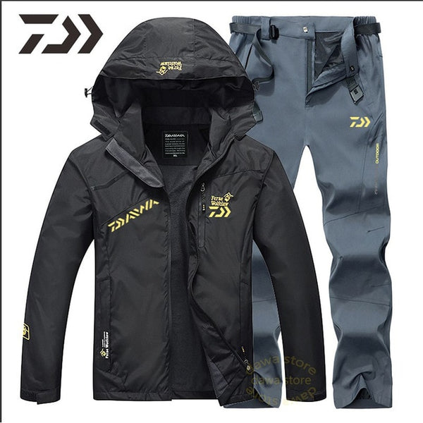 New Money Fishing Suit Men Spring Autumn Thin Fishing Clothing Hooded Sports Hiking Fishing Jacket Outdoor Clothes Fishing Wear