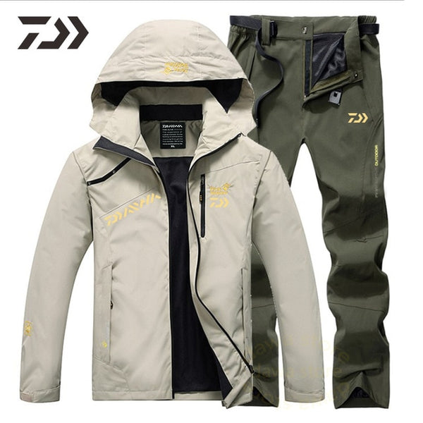 New Money Fishing Suit Men Spring Autumn Thin Fishing Clothing Hooded Sports Hiking Fishing Jacket Outdoor Clothes Fishing Wear