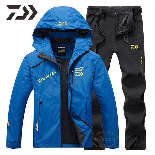 New Money Fishing Suit Men Spring Autumn Thin Fishing Clothing Hooded Sports Hiking Fishing Jacket Outdoor Clothes Fishing Wear