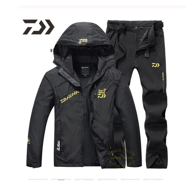 New Money Fishing Suit Men Spring Autumn Thin Fishing Clothing Hooded Sports Hiking Fishing Jacket Outdoor Clothes Fishing Wear