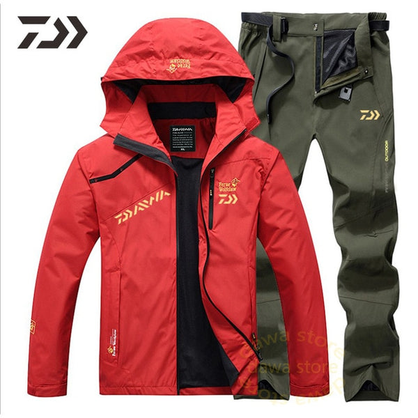 New Money Fishing Suit Men Spring Autumn Thin Fishing Clothing Hooded Sports Hiking Fishing Jacket Outdoor Clothes Fishing Wear