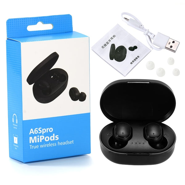 New Money Sprimo A6S Wireless Bluetooth 5.0 TWS Earphone Mini Earbuds With charging BOX noise canceling Sport Headset For smartphone