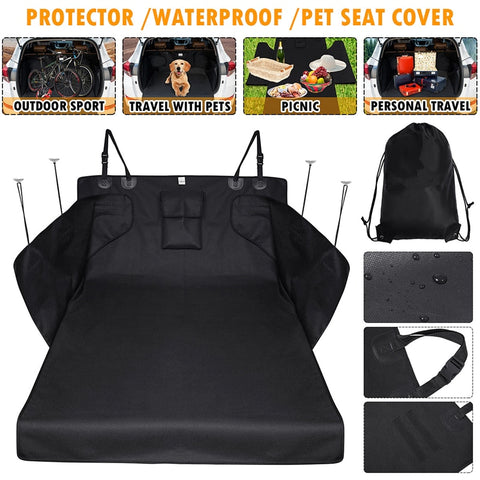 New Money New Dog Car Trunk Mat Hammock Boot Pet Seat Cover Barrier Protect Floor Non-slip Foldable Waterproof Dirt Resistant Rear Seat